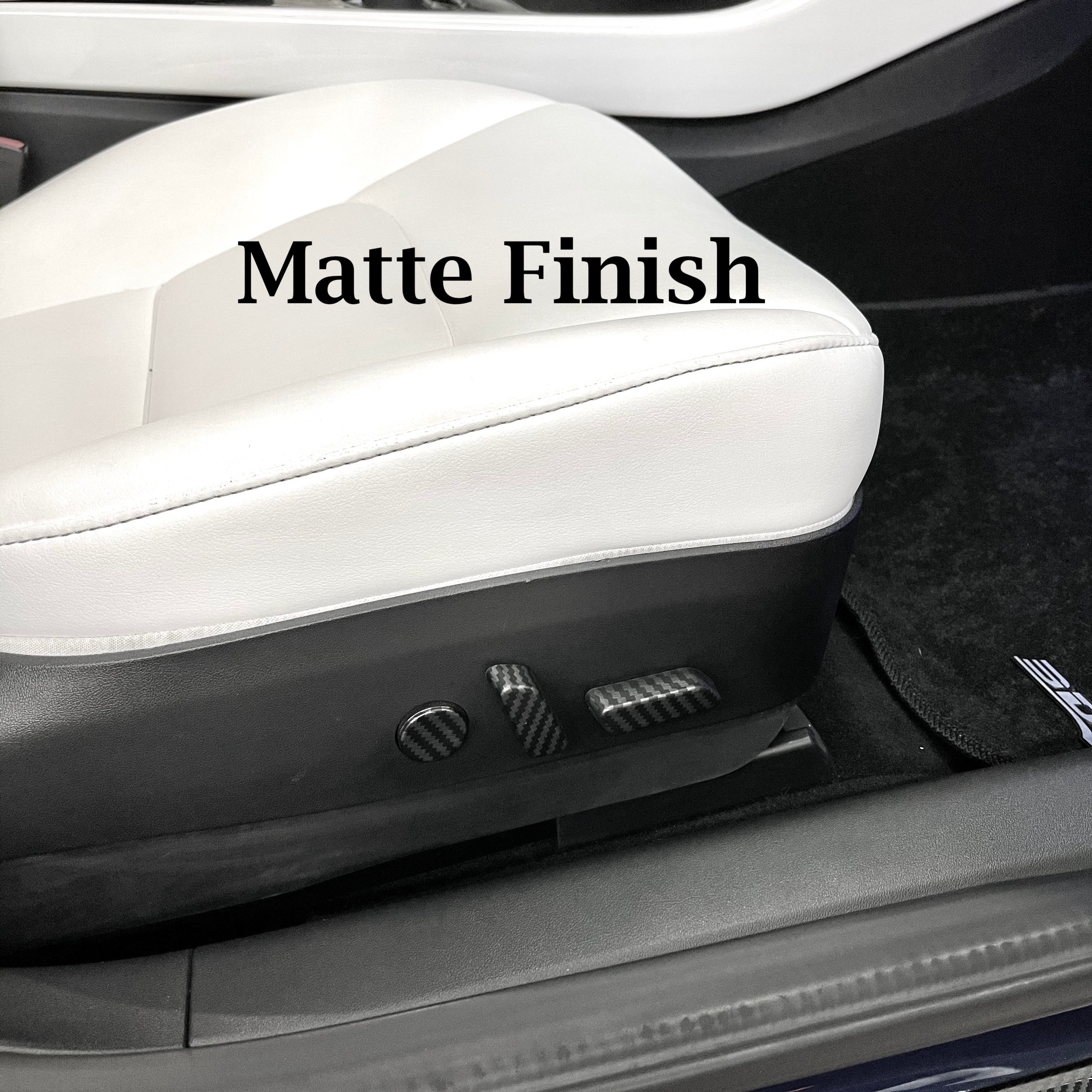 Model 3 & Y Seat Switch Caps - Hydro Carbon Fiber Coated - Image 5