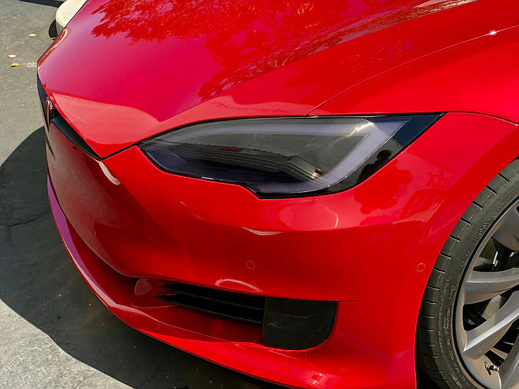 Model S Headlight & Fog Light Protection Film (Set of 4) - Clear or Smoked - Image 4