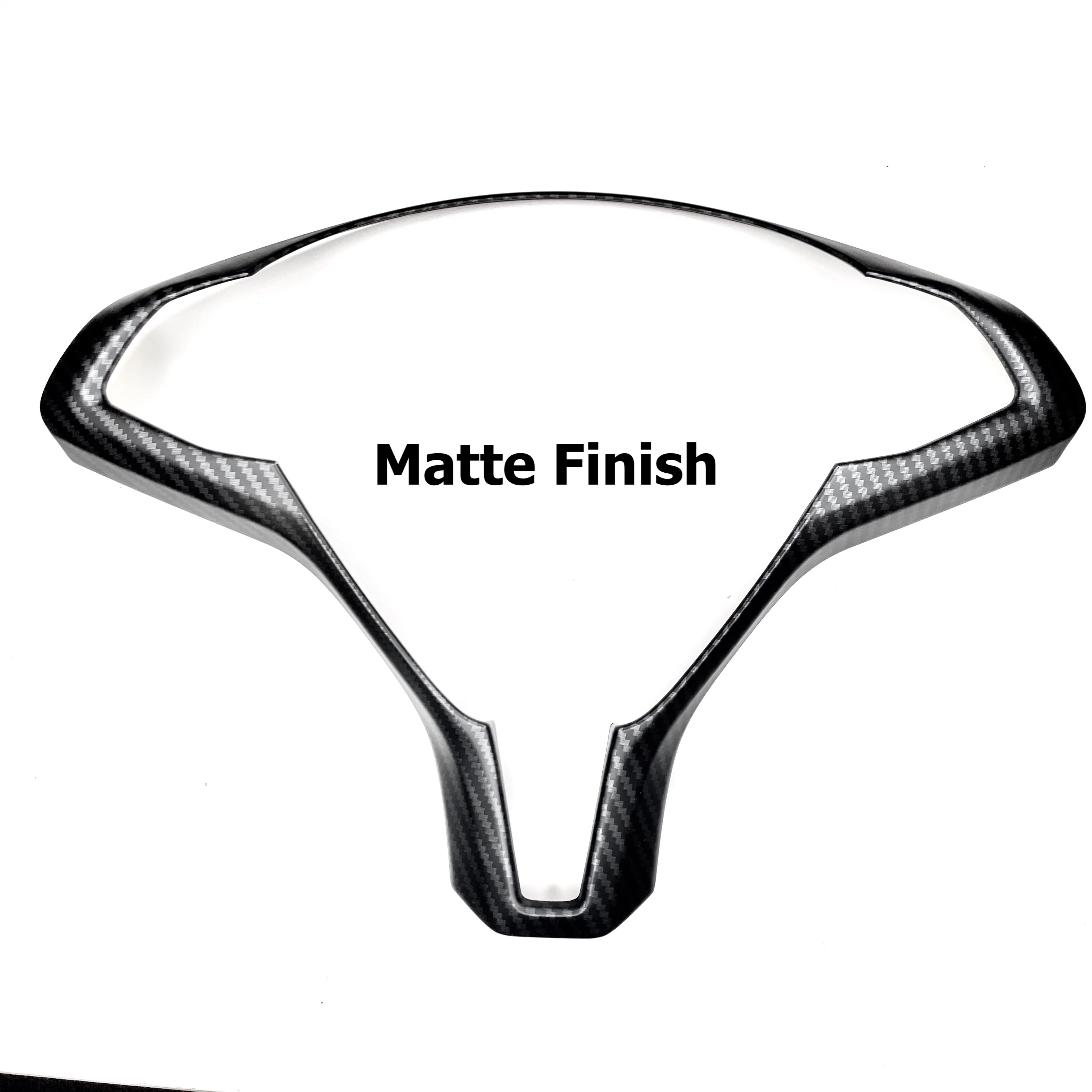 2012-2020 | Model S & X Steering Wheel Bezel Cap - Hydro Carbon Fiber Coated - Image 4