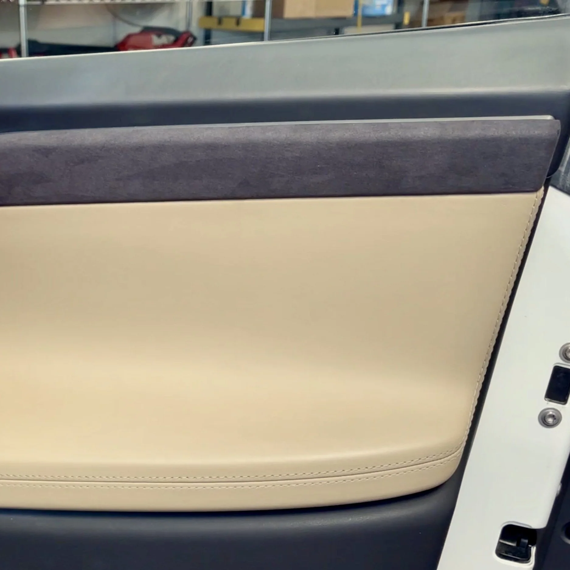 Model X Alcantara Interior Door Handle Conversion Kit - Image 5