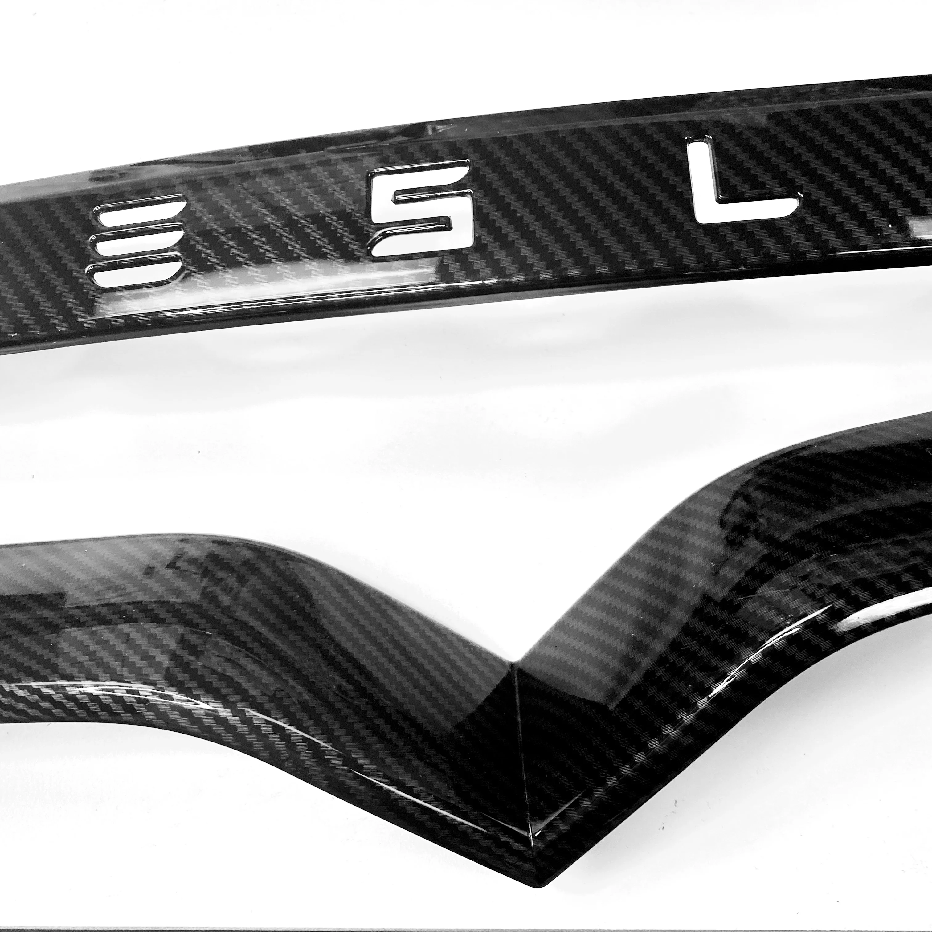 Model X Tailgate Applique & Front Inlay Cap - Hydro Carbon Fiber Coated - Image 3
