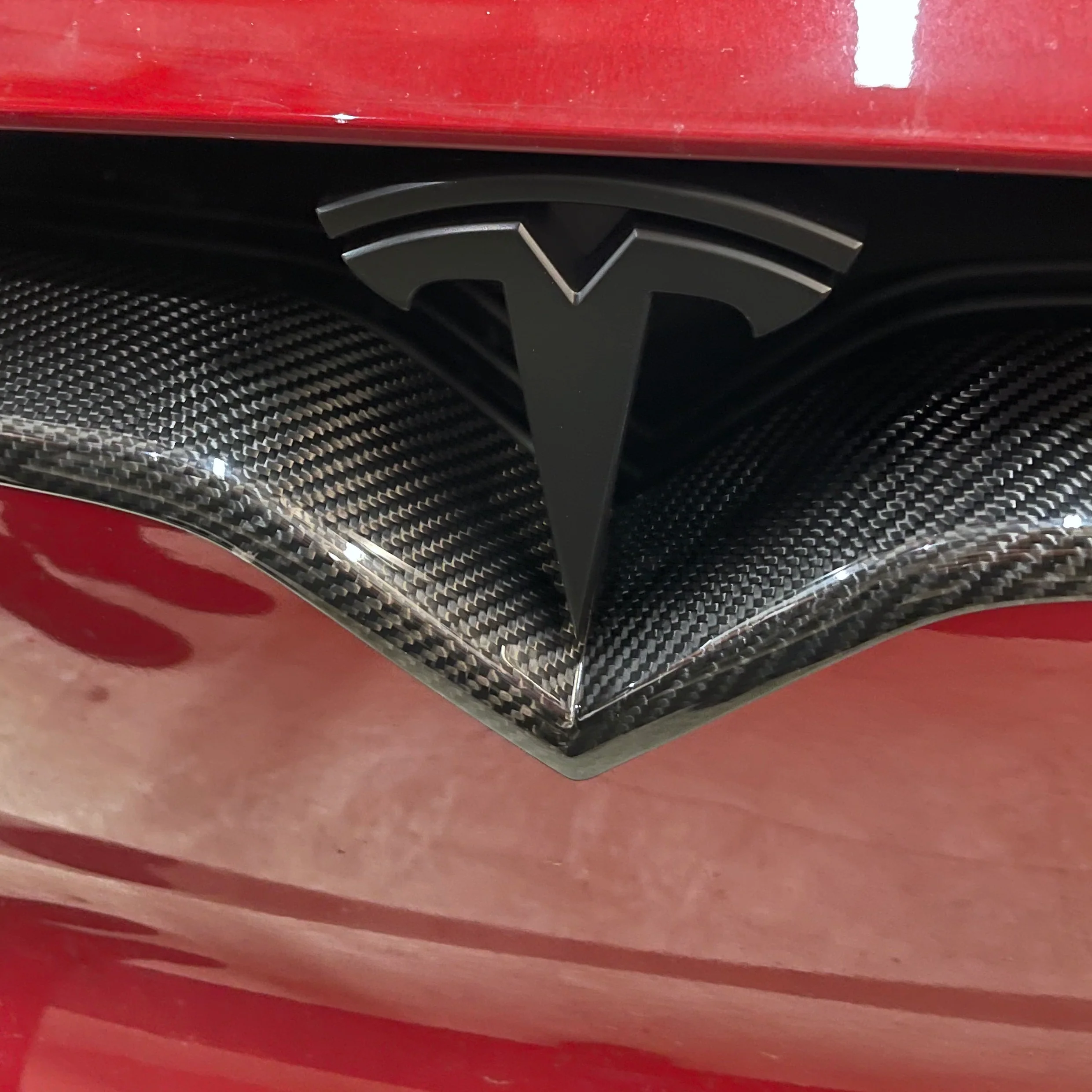 2017+ | Model X Front End Inlay - Real Molded Carbon Fiber - Image 10