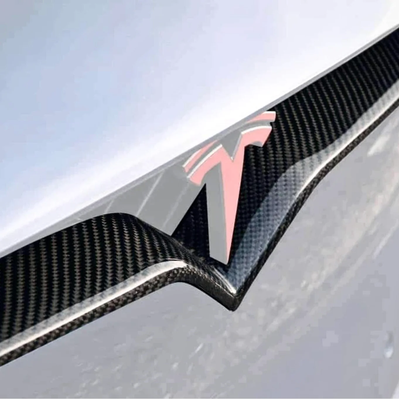 2017+ | Model X Front End Inlay - Real Molded Carbon Fiber - Image 11