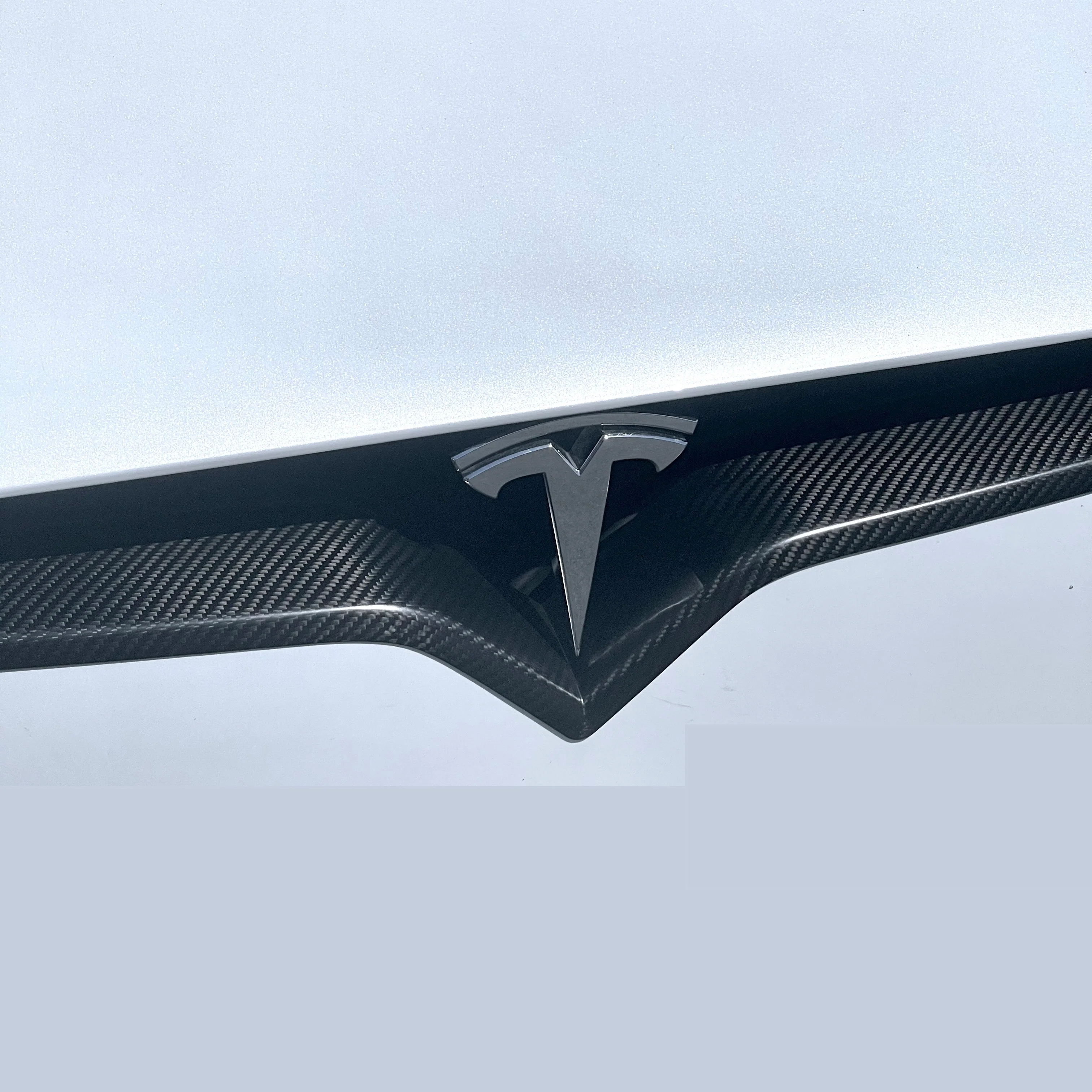 2017+ | Model X Front End Inlay - Real Molded Carbon Fiber - Image 6