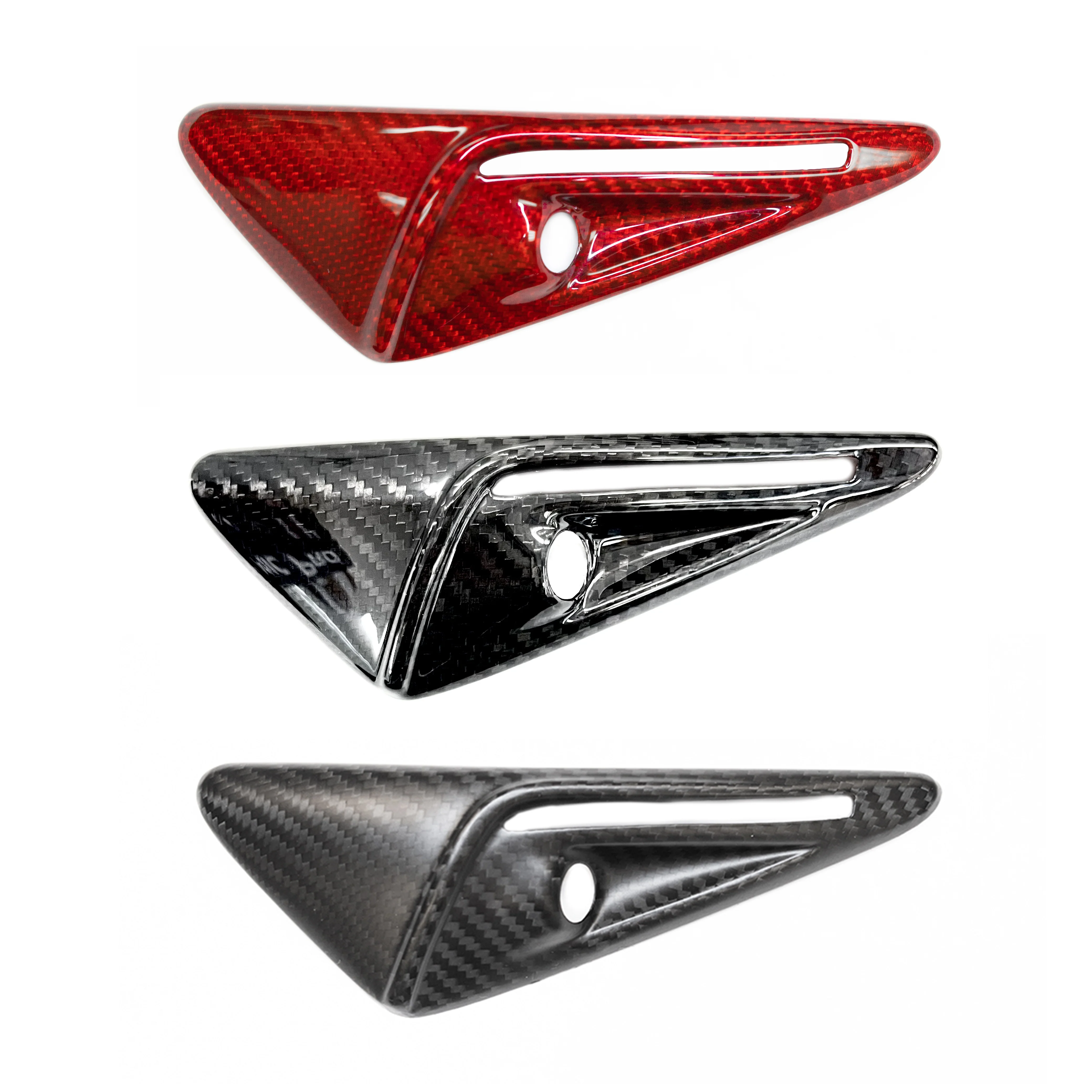 Model S3XY* Full Cover Style Turn Signal Overlays (1 Pair) - Fits Hardware 2.0 & 3.0 - Real Molded Carbon Fiber - Image 17