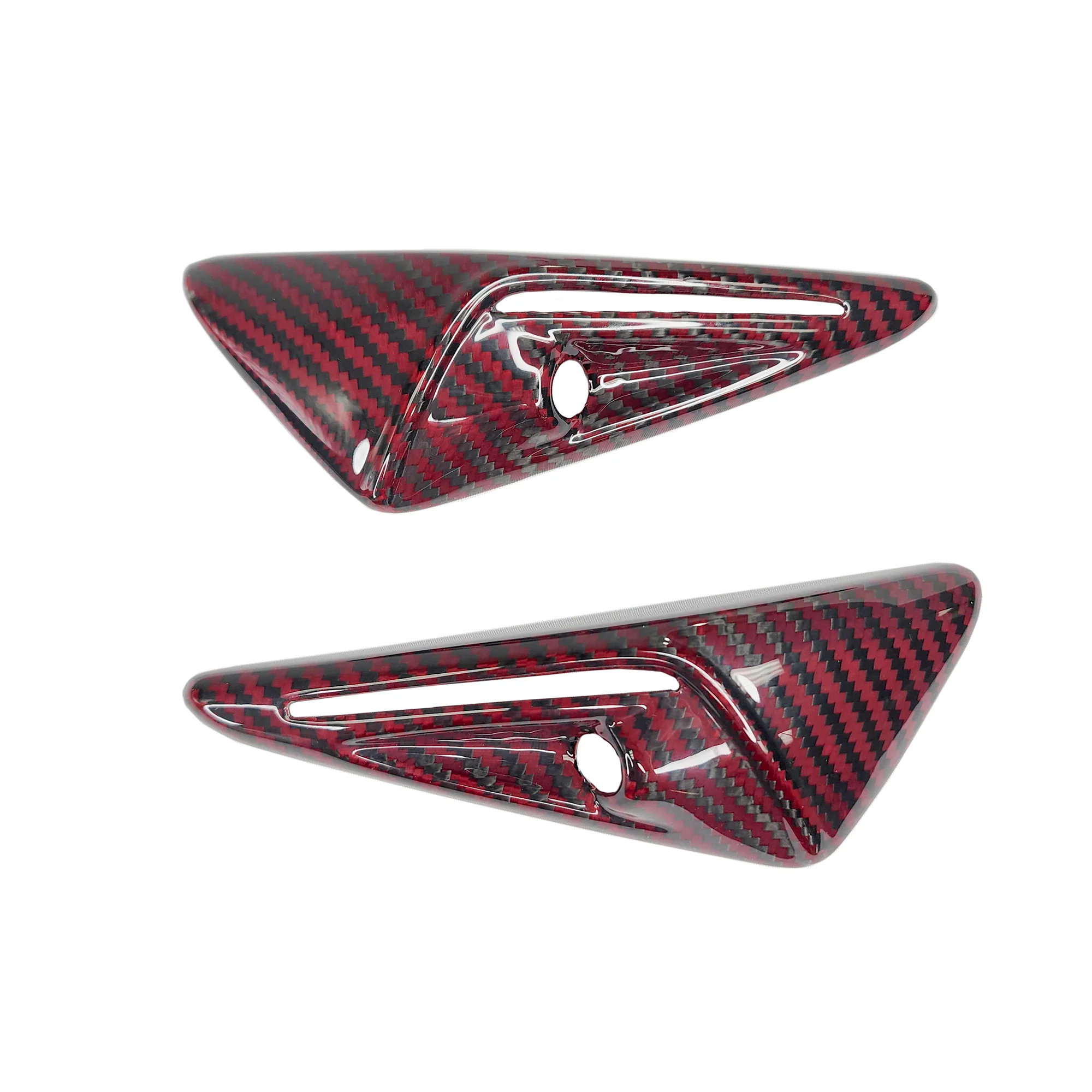 Model S3XY* Full Cover Style Turn Signal Overlays (1 Pair) - Fits Hardware 2.0 & 3.0 - Real Molded Carbon Fiber - Image 19