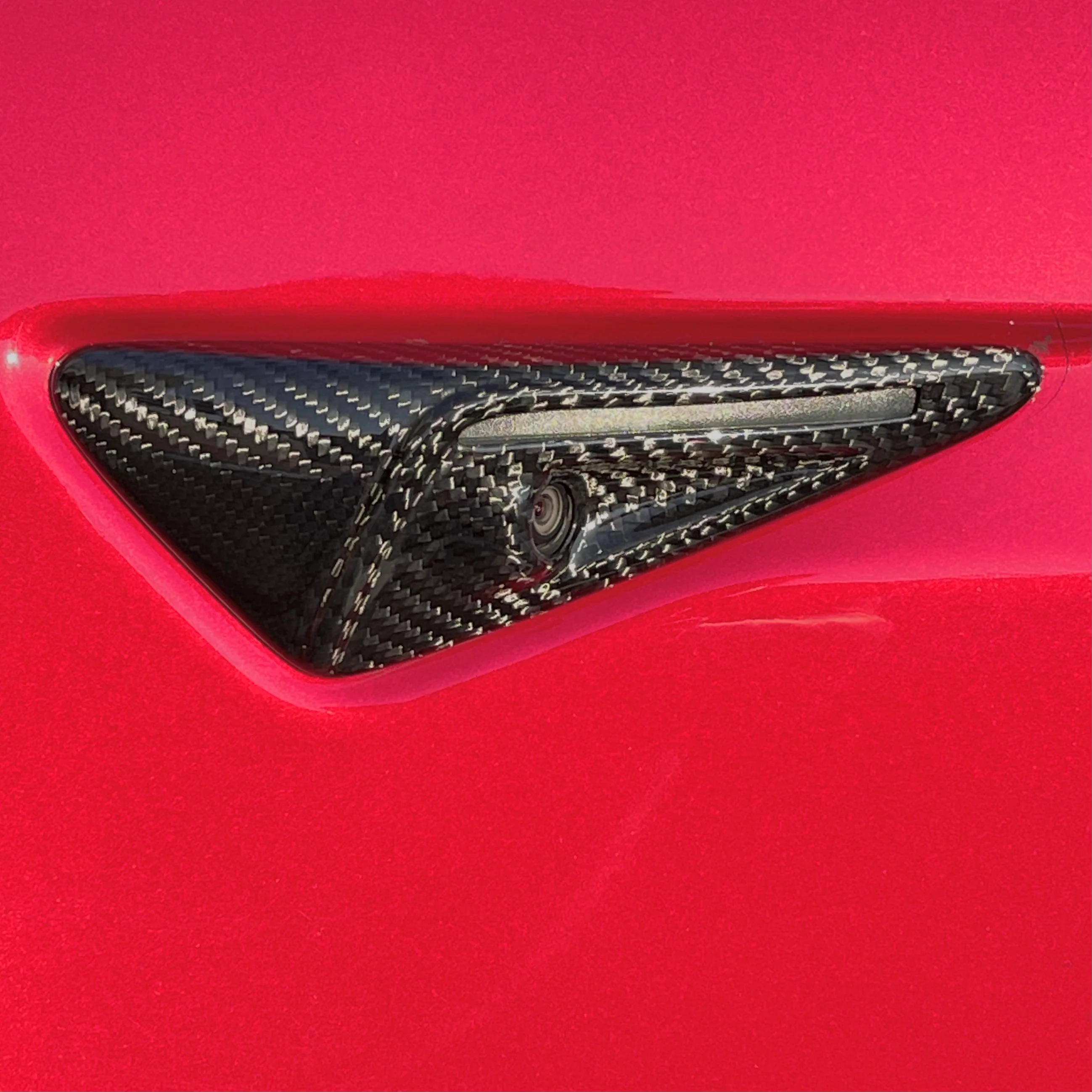 Model S3XY* Full Cover Style Turn Signal Overlays (1 Pair) - Fits Hardware 2.0 & 3.0 - Real Molded Carbon Fiber - Image 3