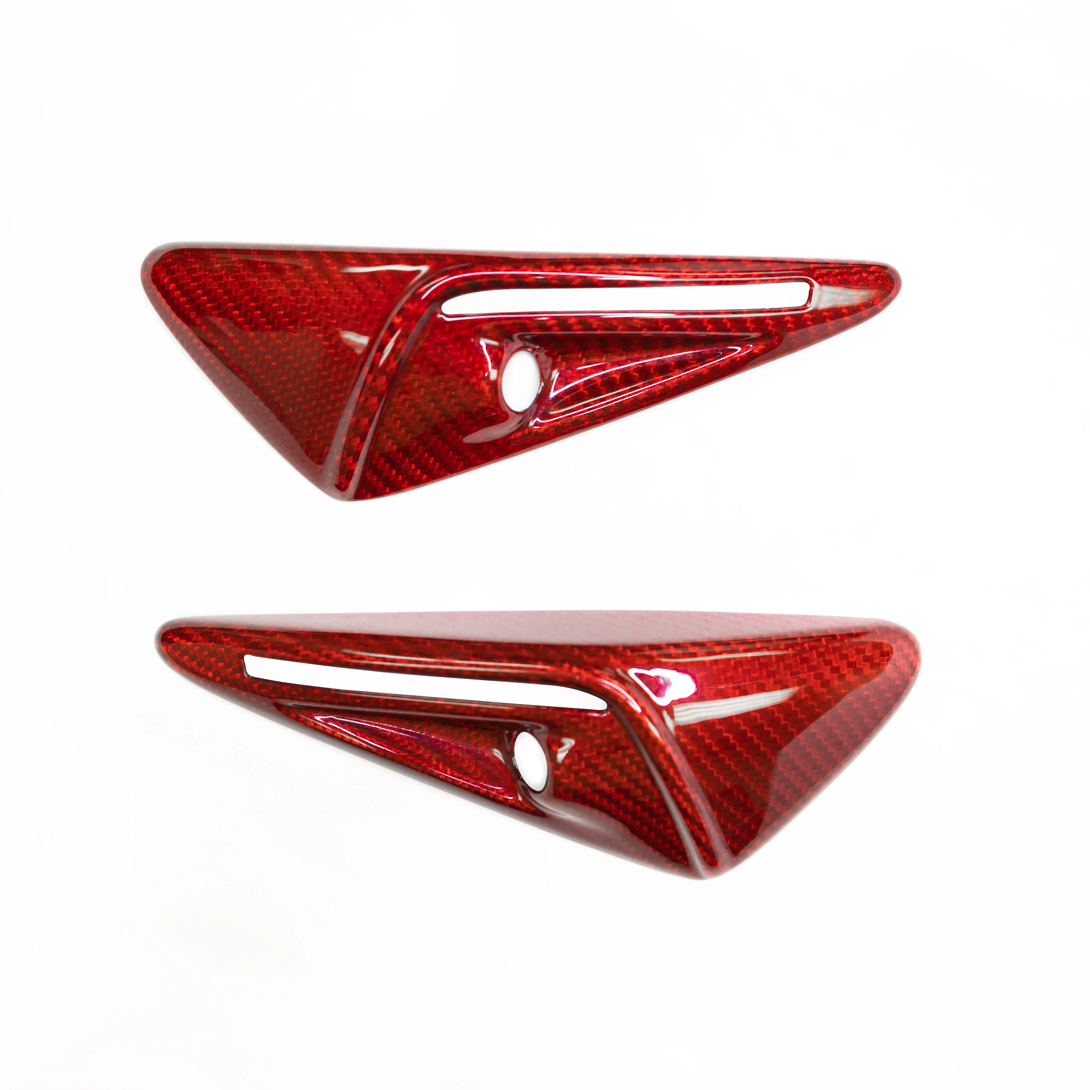 Model S3XY* Full Cover Style Turn Signal Overlays (1 Pair) - Fits Hardware 2.0 & 3.0 - Real Molded Carbon Fiber - Image 6