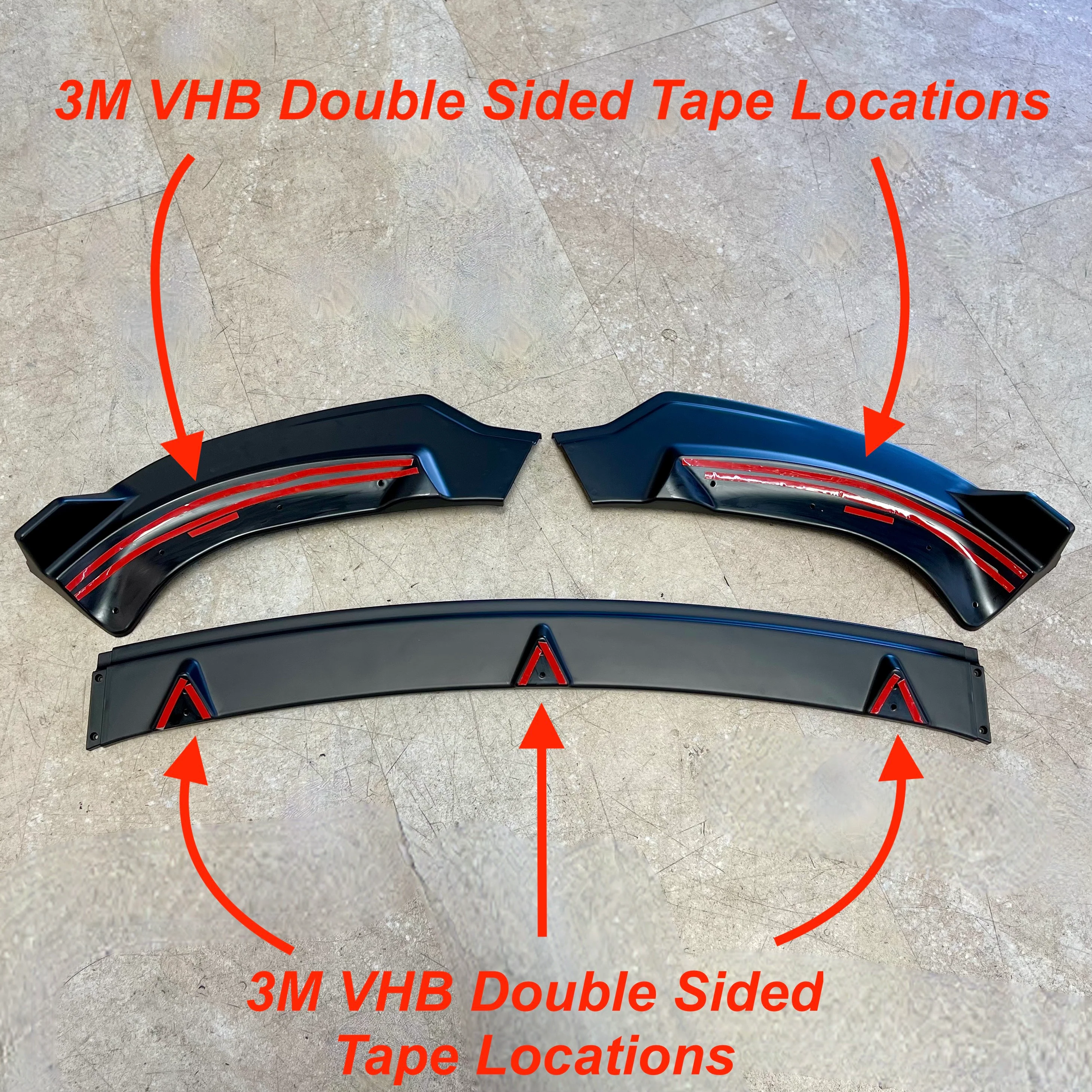 2020-2025 | Model Y Front Lip Spoiler ABS Plastic (3 Pieces) - Variety* - Image 3