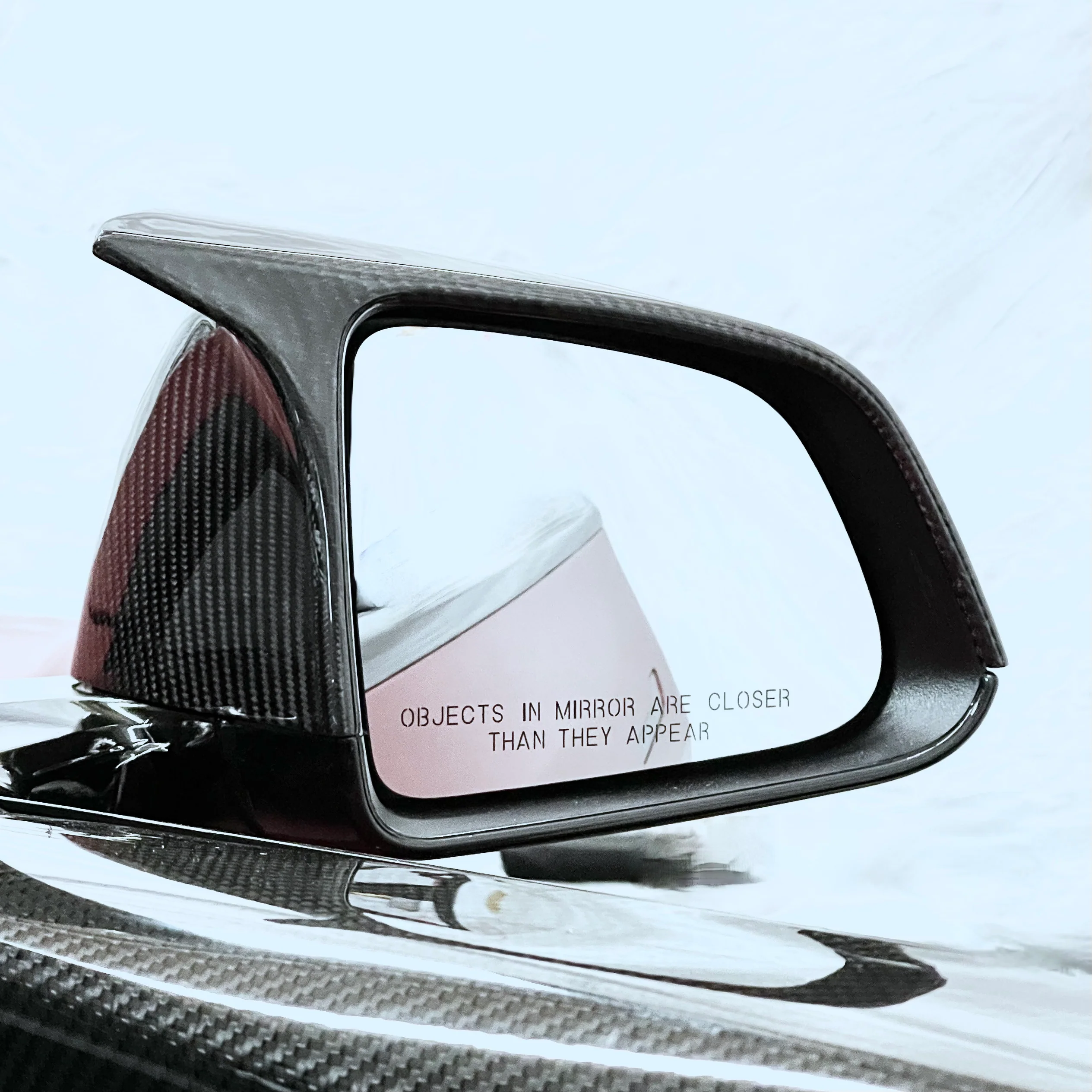 2020-2025 | Model Y GT Style Side View Mirror Overlay Cap Covers (1 Pair) - Real Dry Molded Carbon Fiber - Image 12
