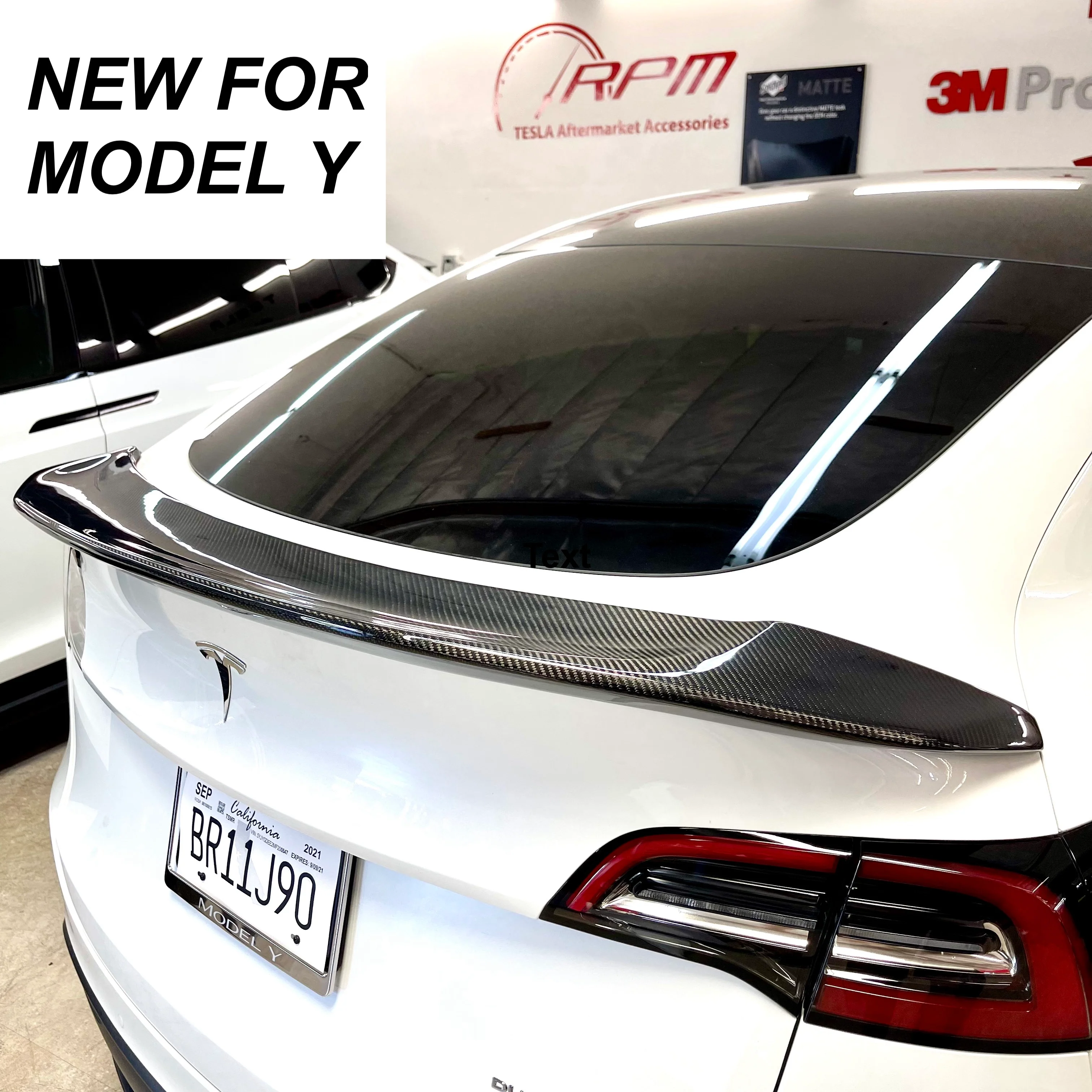 2020-2025 | Model Y Jupiter V-Style Spoiler - Real Molded Carbon Fiber - Image 4