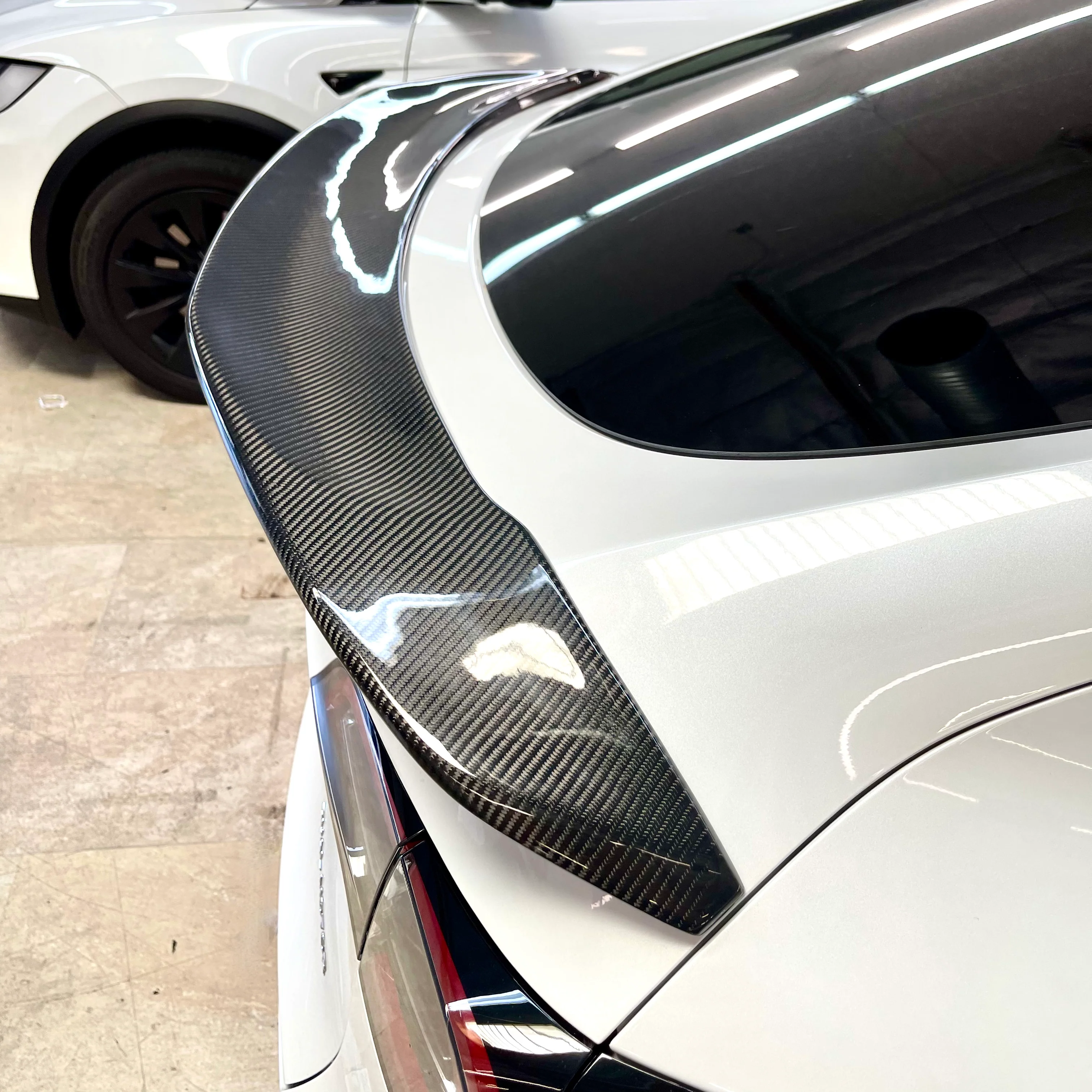 2020-2025 | Model Y Jupiter V-Style Spoiler - Real Molded Carbon Fiber - Image 5
