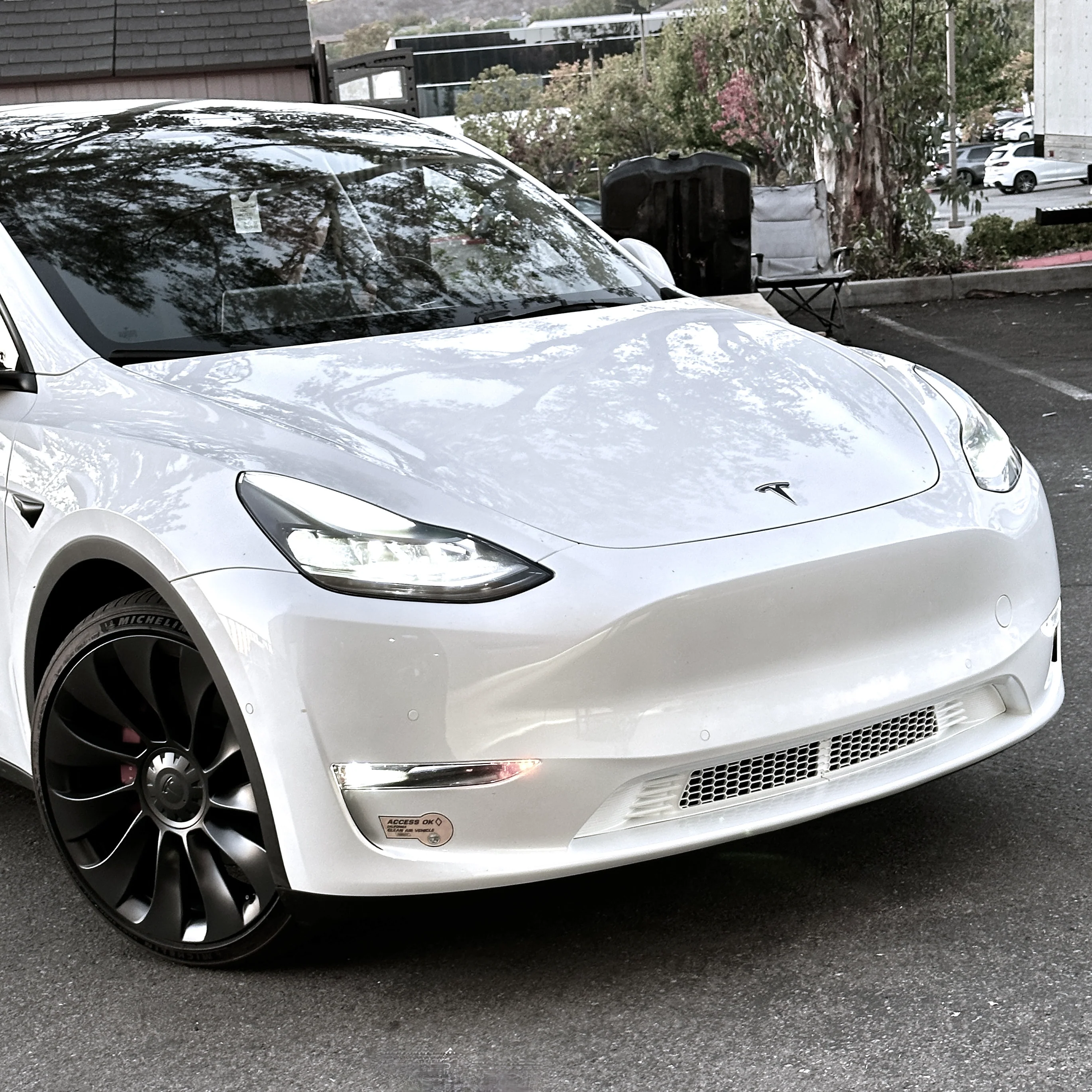 2020-2025 | Model Y Radiator Protective Mesh Grill Panel (2 Pieces) - Red, White, or Black - Image 5