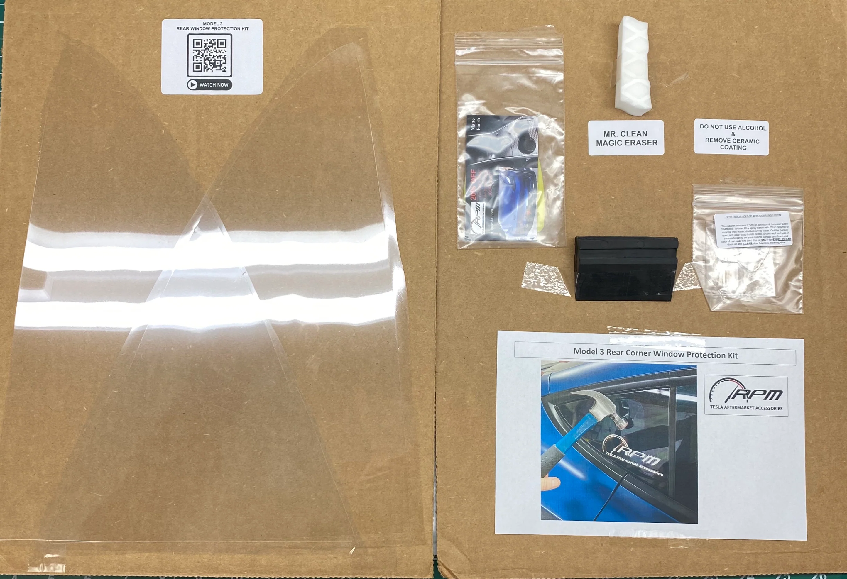 2020+ | Model Y Rear Corner Window Protector Kit - Image 3
