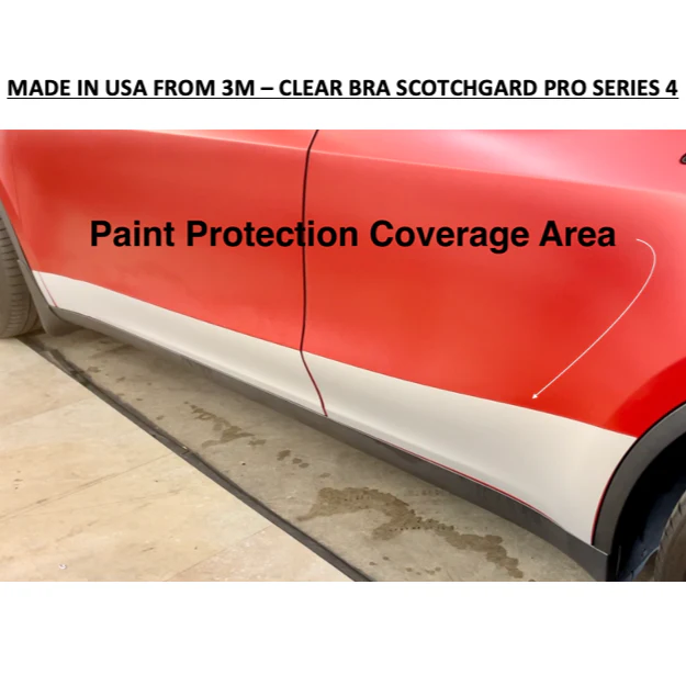 2020+ | Model Y Lower Door & Rocker Panel Paint Protection Kit - Clear Bra - Image 4