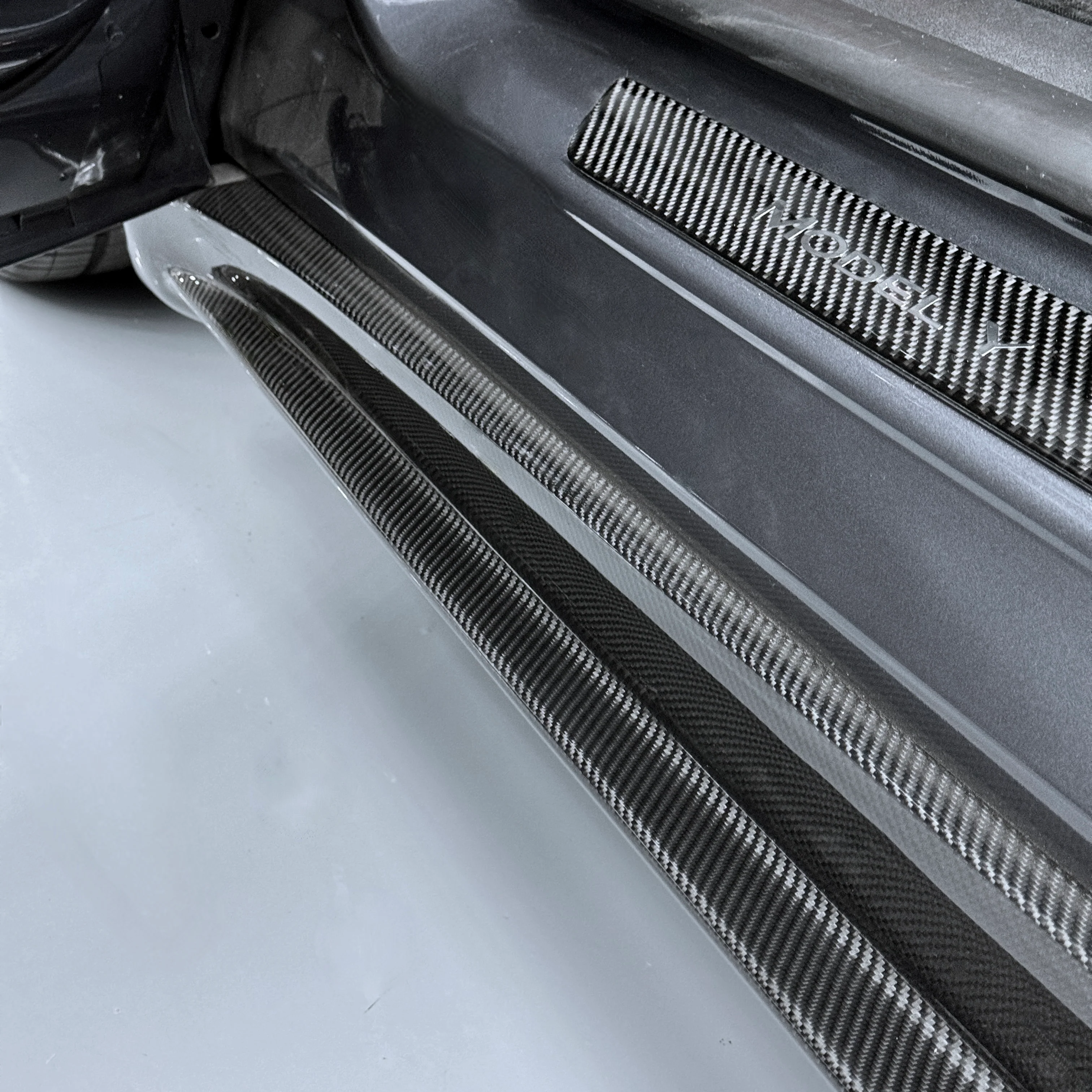 2020+ | Model Y Colossal Side Skirt Overlays - Real Dry Molded Carbon Fiber - Image 10