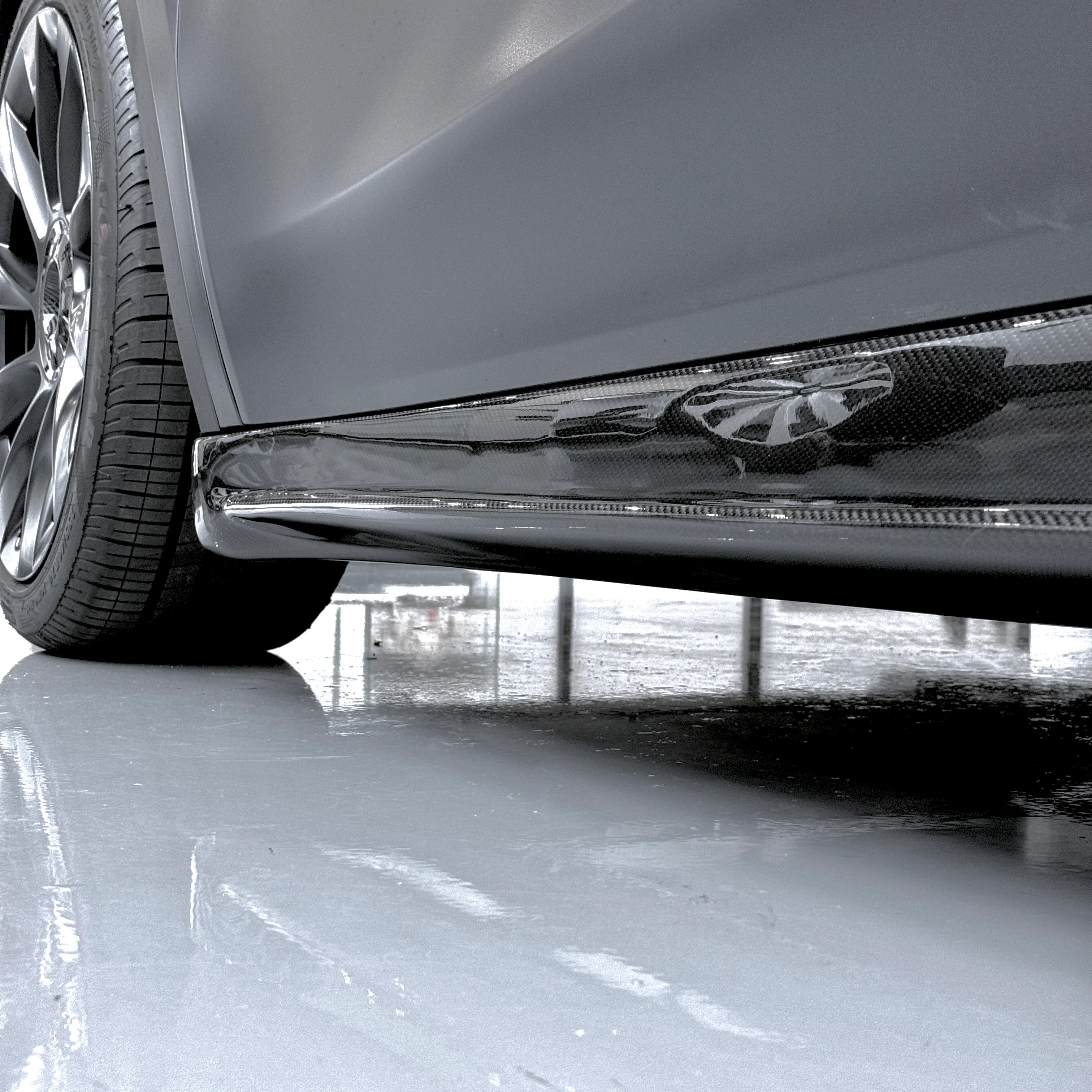 2020+ | Model Y Colossal Side Skirt Overlays - Real Dry Molded Carbon Fiber - Image 15