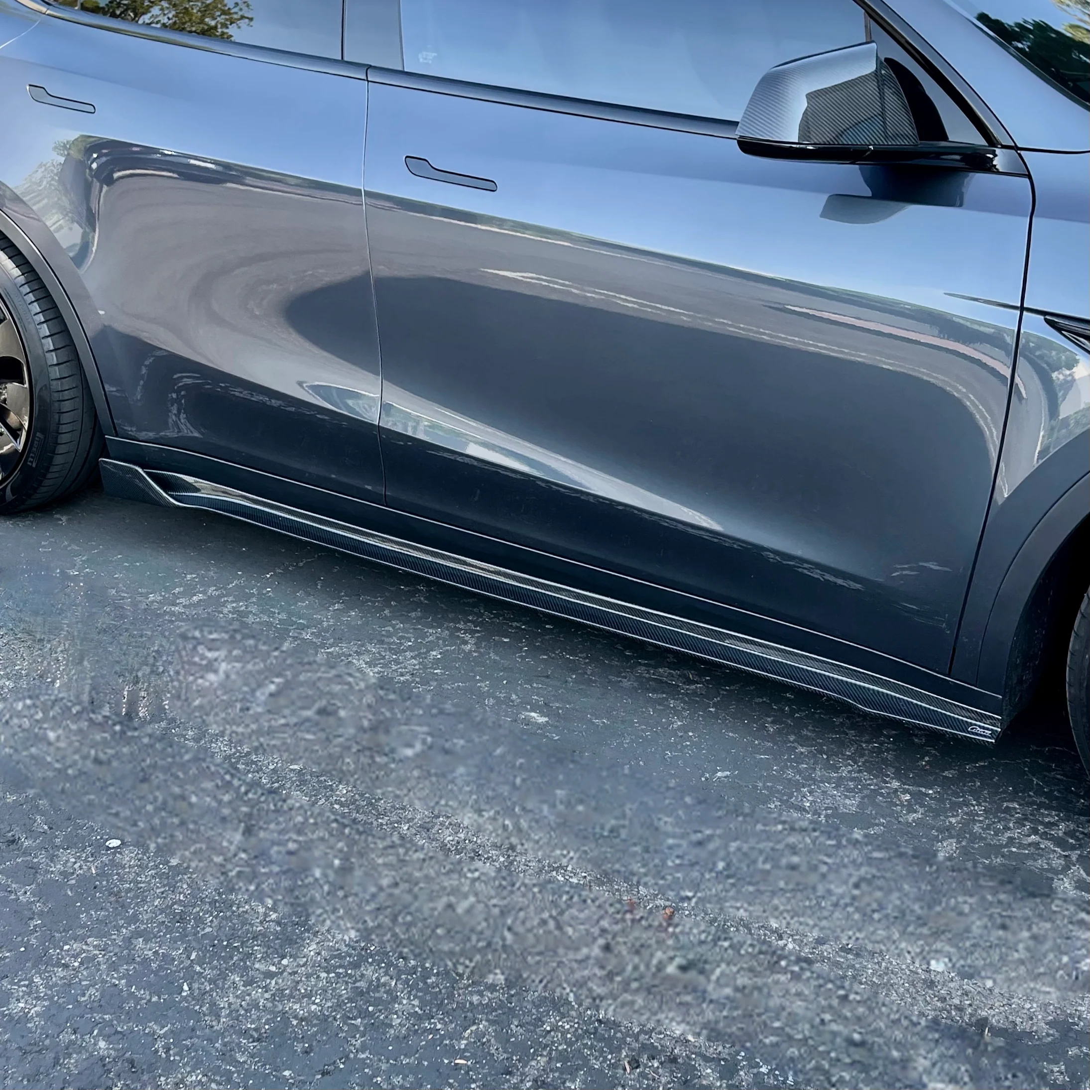 2020-2025 | Model Y Viento Aero Side Skirts (1 Pair) - Real Molded Carbon Fiber - Image 18