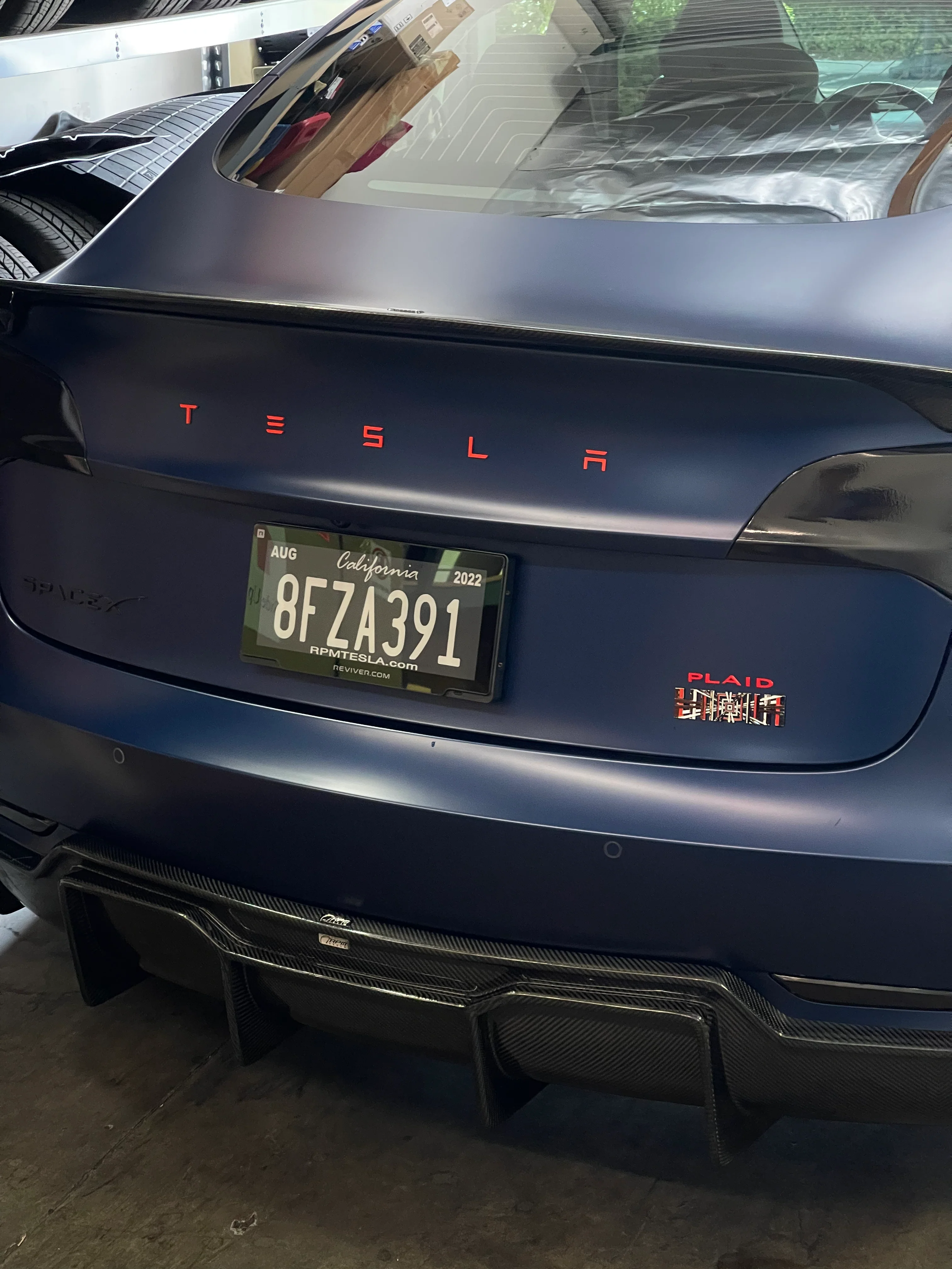 PLAID Badge Trunk Emblems - Black, Chrome, or Red Color - Image 5