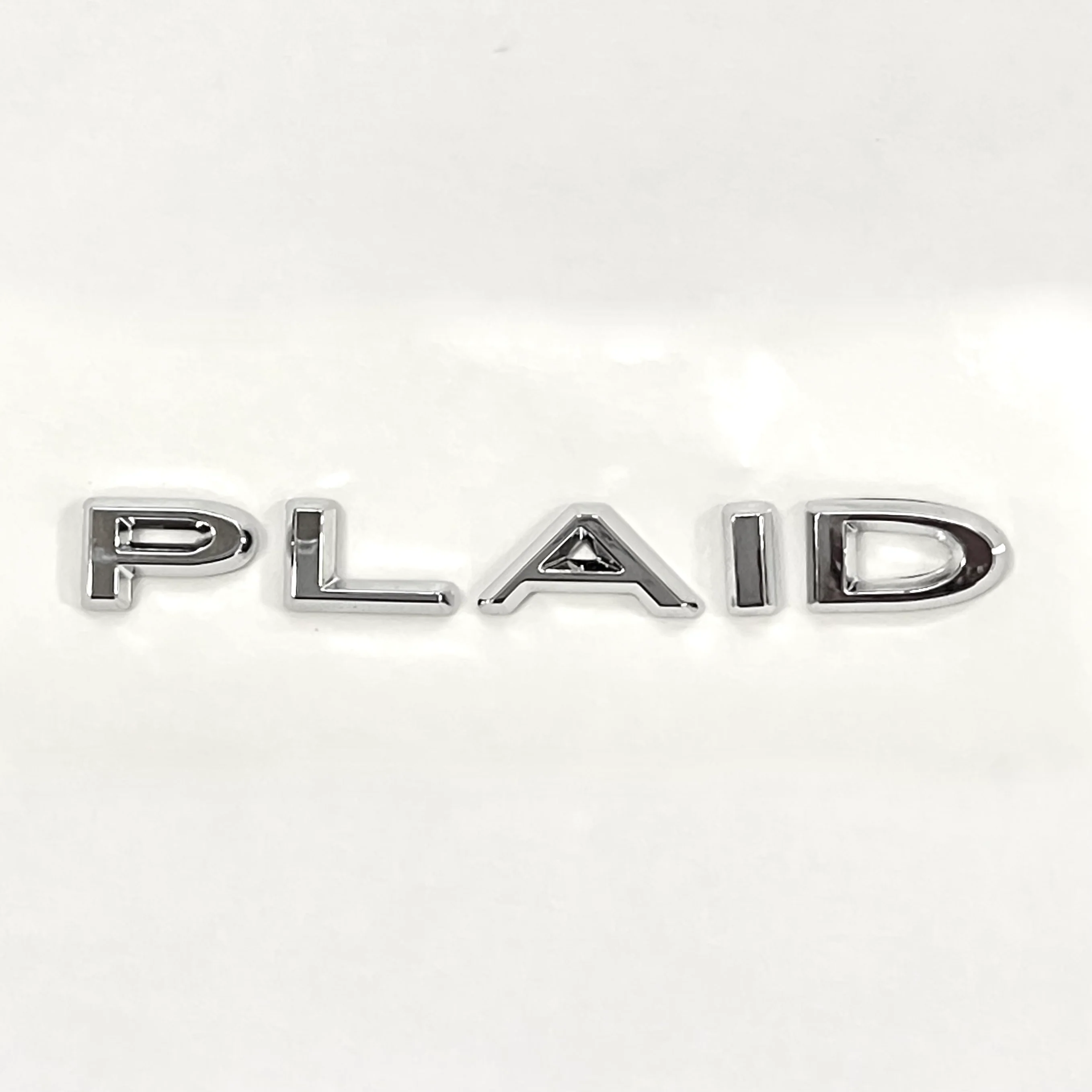 PLAID Badge Trunk Emblems - Black, Chrome, or Red Color - Image 8
