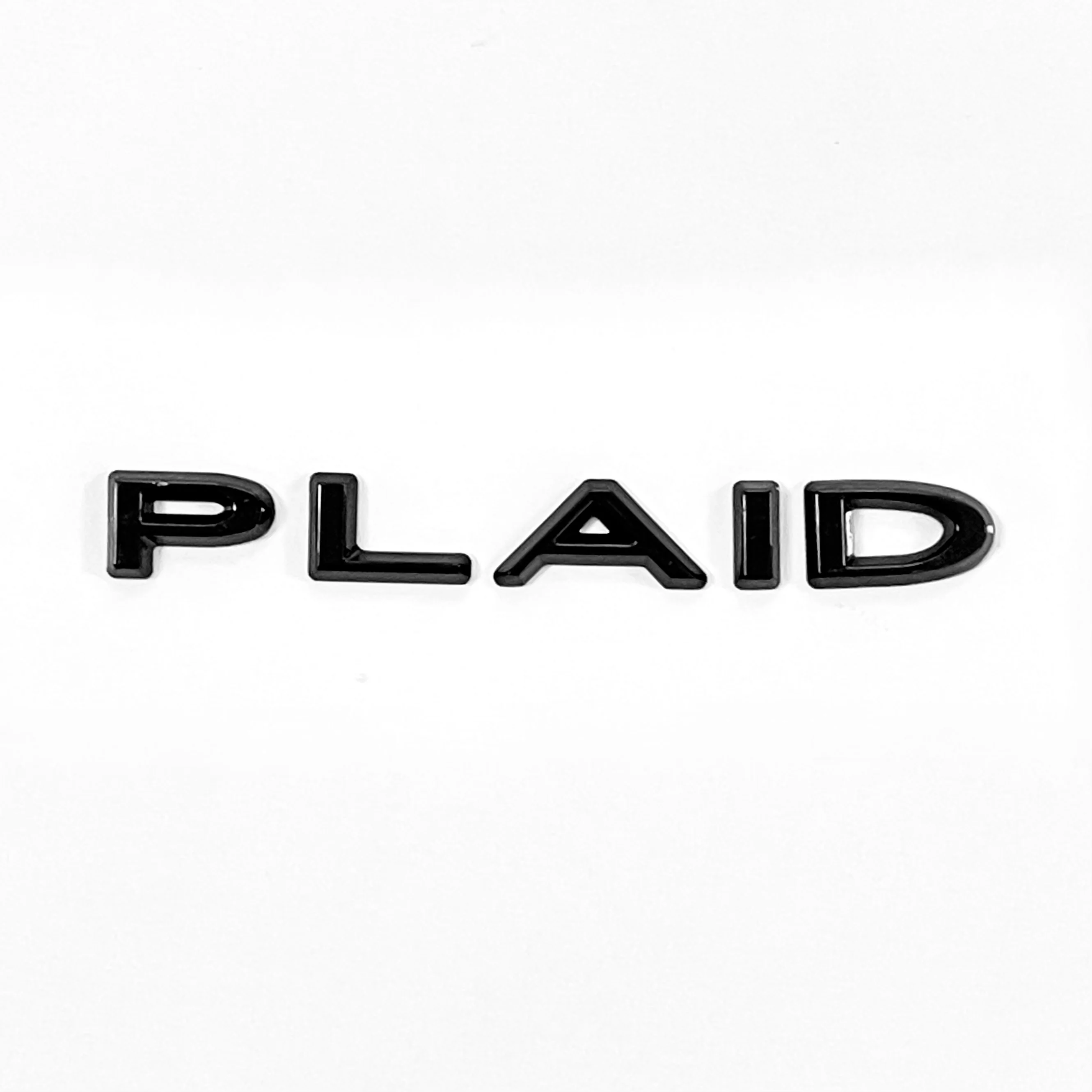 PLAID Badge Trunk Emblems - Black, Chrome, or Red Color - Image 9